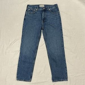 Everlane Straight Leg Jeans - Dark Blue